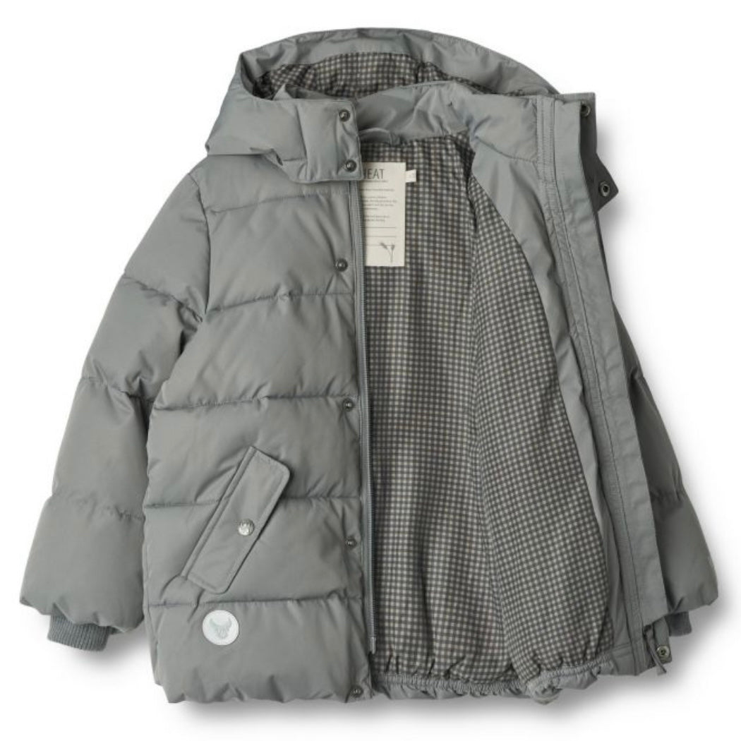 Boys grey shop puffer coat