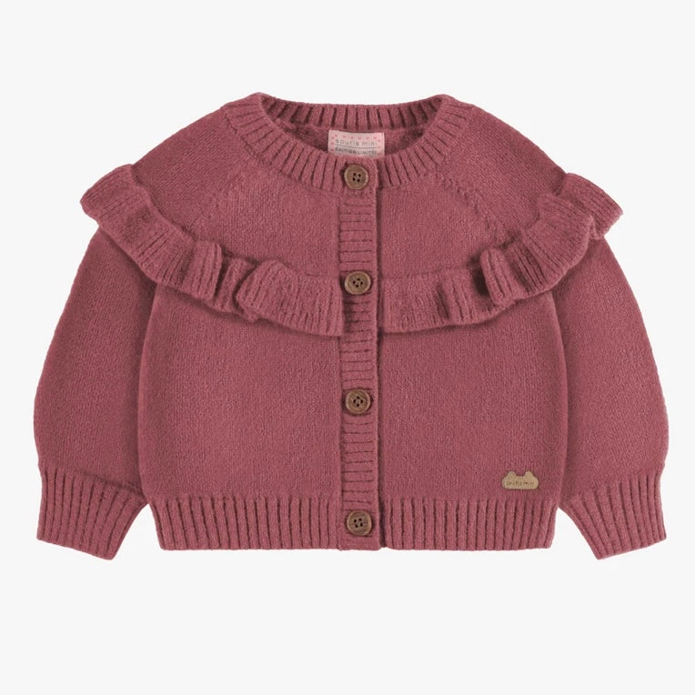 Baby girl hotsell burgundy cardigan